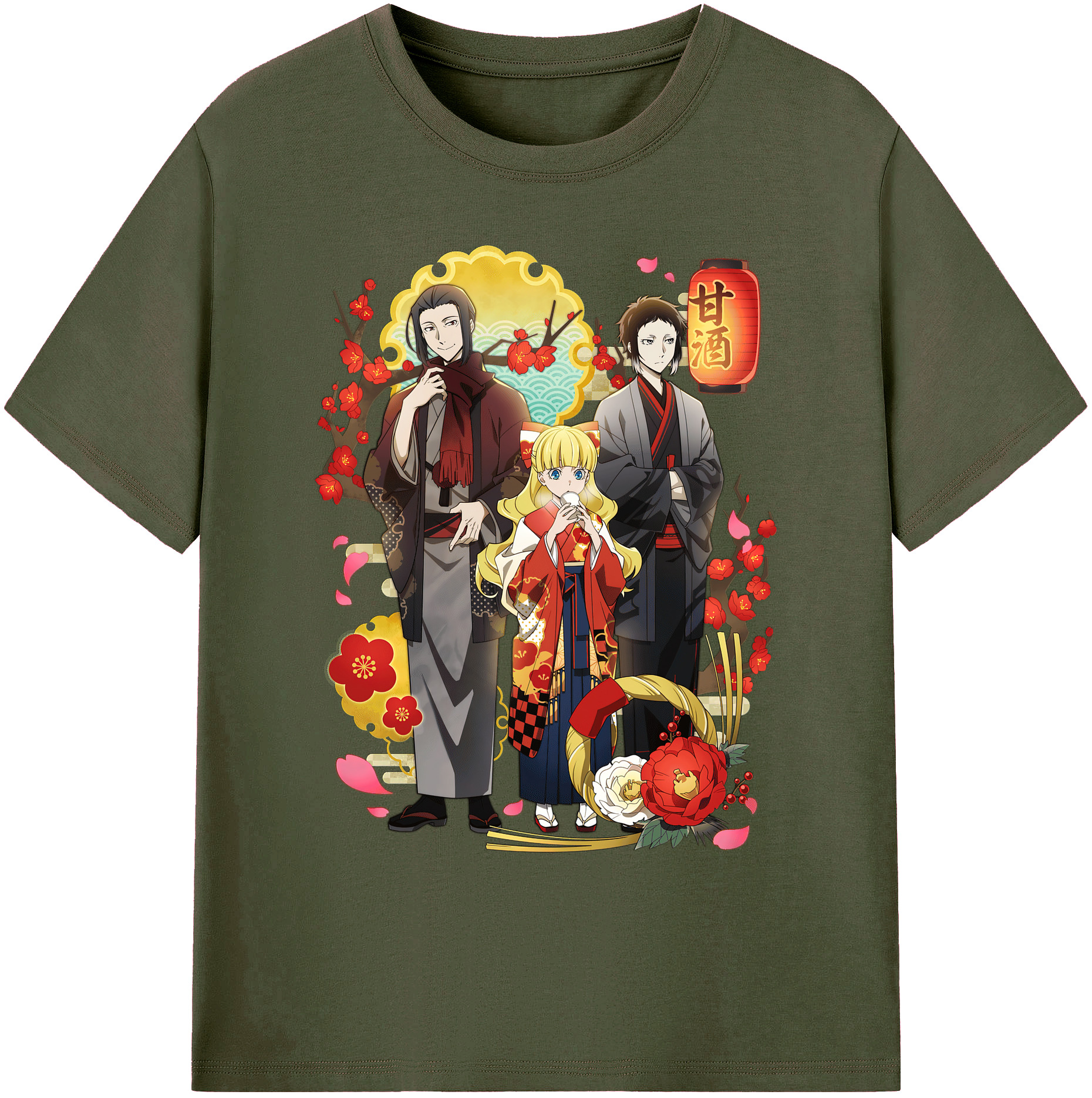（画像用） 文豪ストレイドッグス Bungo Stray Dogs 綿100％ メンズ半袖Tシャツ｜肌触りやわらか＆通気性